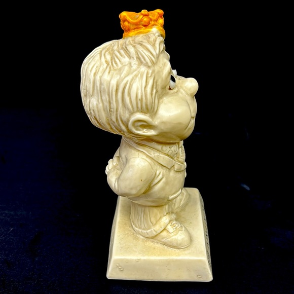 Vintage RUSS BERRIE kitsch “The King Of Dad’s “ hard plastic figure - Picture 4 of 9